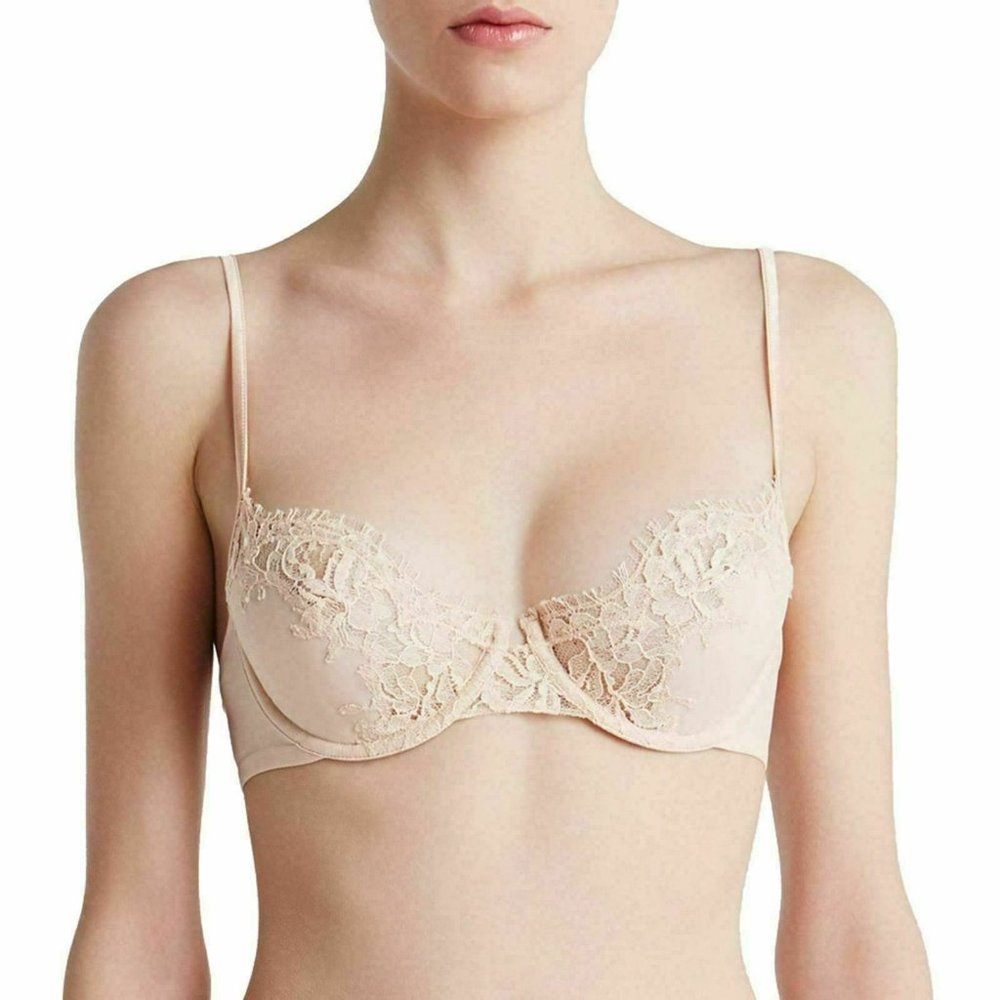 La Perla Silk Beige Women's Lace Unpadded Bra US 38B IT 4B